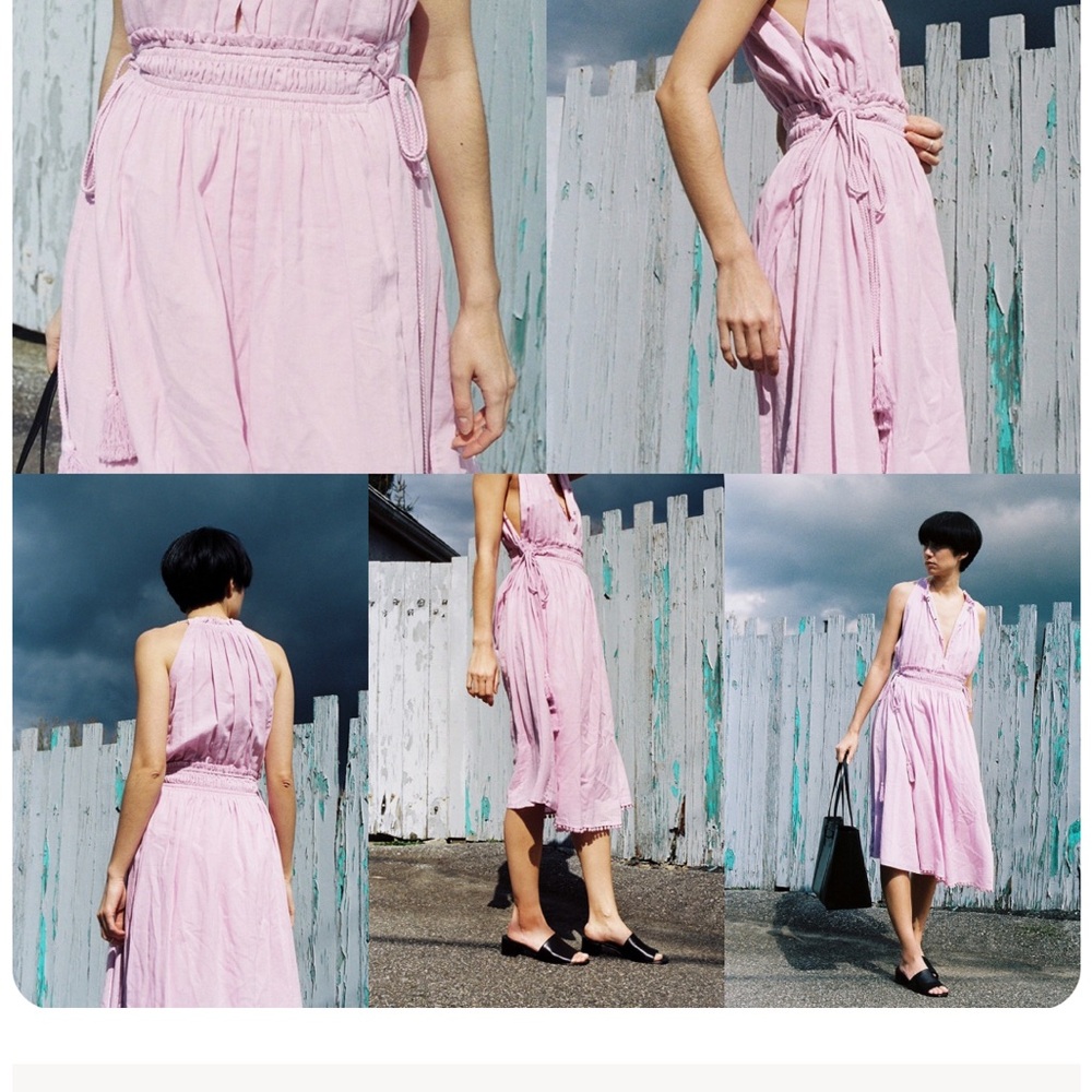 Apiece Apart Light Pink Backless Dress